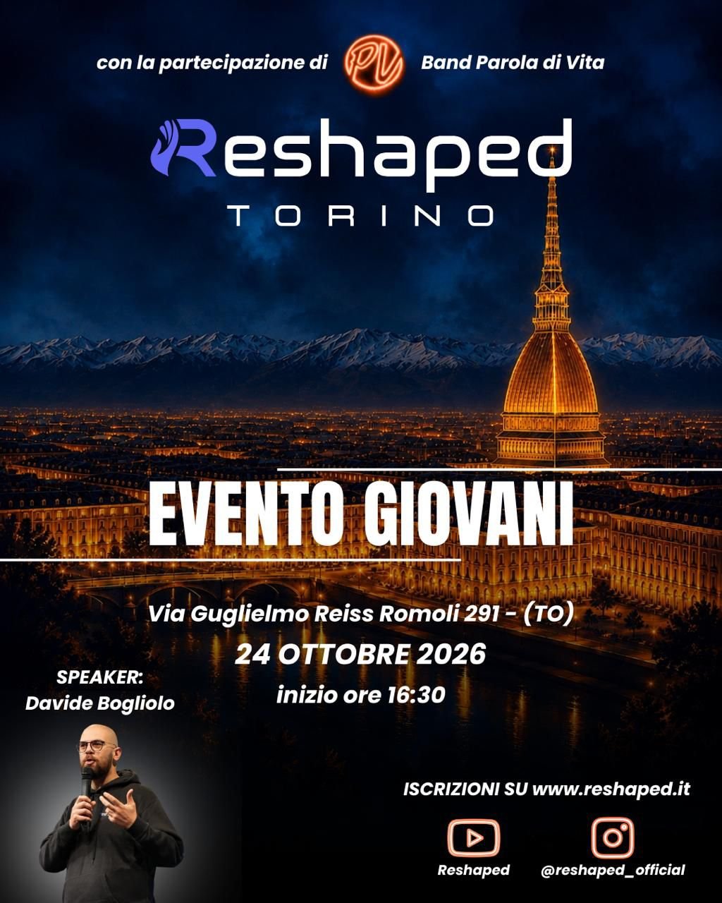 Locandina dell’evento Reshaped Torino